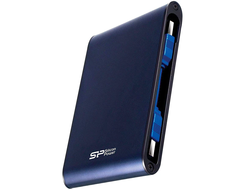 (1TB, Blue) - Silicon Power 1TB Rugged Portable External Hard Drive Armour A80, Waterproof USB 3.0 for PC, Mac, Xbox and PS4, Blue