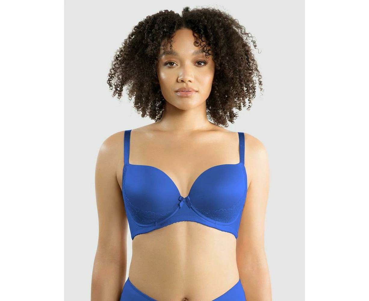 Parfait Casey Contour Plunge Bra in Nautical Blue