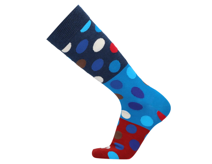 Happy Socks Men's Big Dot Block Socks - Multi