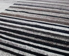 OliandOla 160x230cm Modern Abstract Rug Carpet - Brown/Cream
