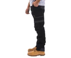 Tradie Men's Flex Contrast Cargo Pants - Black