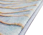 OliandOla 160x230cm Modern Abstract Rug Carpet - Beige/Blue/Gold