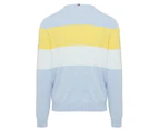 Tommy Hilfiger Men's Sawyer Stripe Crewneck Sweater - Grey Heather