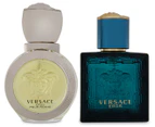 Versace Eros Exclusive Travel Retail For Men & Women 2-Piece Perfume Gift Set
