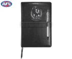 AFL Collingwood Magpies Team Logo PU Leather Notebook & Pen