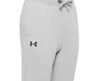 Under Armour Youth Boys' Rival Cotton Trackpants - Mod Grey Light Heather/Black