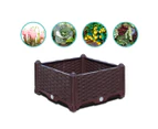 SOGA 80cm Raised Planter Box Vegetable Herb Flower Outdoor Plastic Plants Garden Bed with Legs Deepen