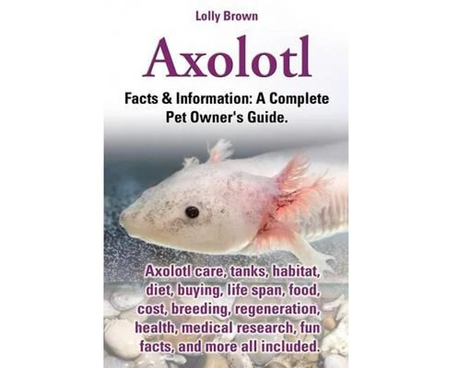 Axolotl. Axolotl Care, Tanks, Habitat, Diet, Buying, Life Span, Food, Cost, Breeding, Regeneration, Health, Medical Research, Fun Facts, and More All