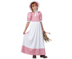 Early American Girl Colonial Pioneer Prairie Olden Day Frontier Girls Costume