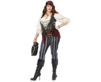 Brazen Buccaneer Pirate Swashbuckler Story Book Week Womens Costume Plus