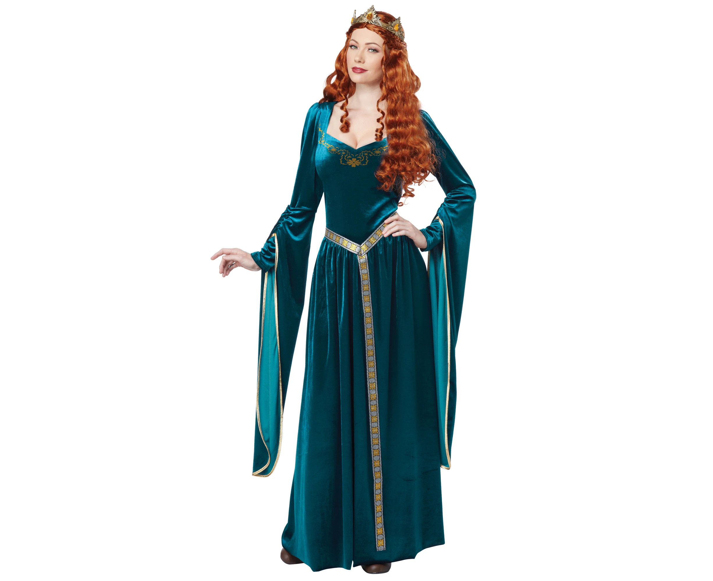 Lady Guinevere Renaissance Medieval Queen Game of Thrones Blue Womens Costume