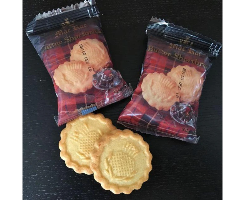 Macrae Butter Shortbread - Portion Control Biscuits - 100 Packs