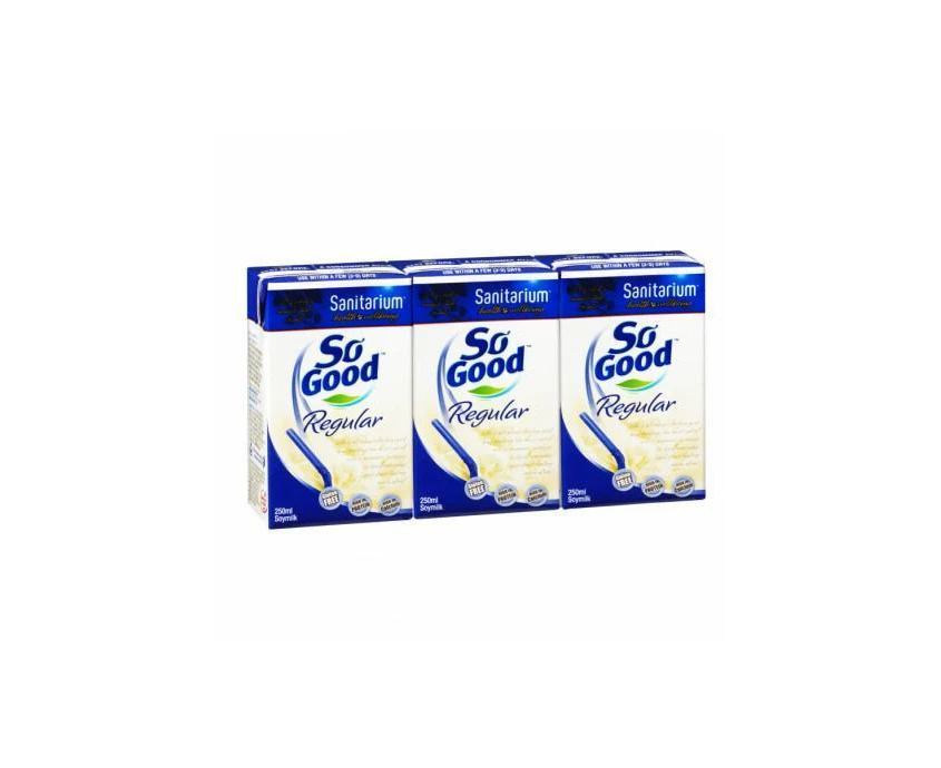 So Good Soy Milk Carton 3 X 4 X 250Ml