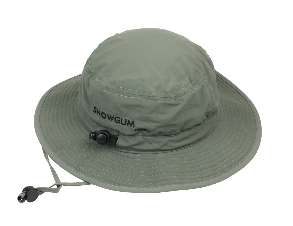 SNOWGUM Ranger Hat Adults Sun Protect Wide-brim Cap Quick Dry Lightweight - Moss