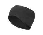 SNOWGUM Merino Headband Jersey Knit Lightweight Soft Thermal Breathable - Black