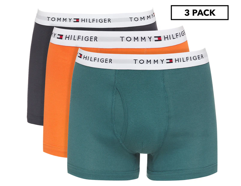 Tommy Hilfiger Men's Cotton Classics Trunk 3-Pack - Harvest/Orange/Navy