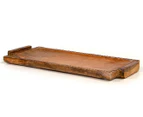 Salt & Pepper 40cm Vault Rectangle Serving Tray w/ Handles - Natural