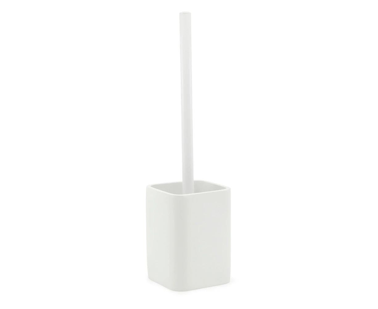 Salt & Pepper Copenhagen White Toilet Brush & Holder - 9.5x36cm