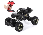 4WD RC Monster Truck Off-Road Vehicle 2.4G Remote Control Buggys Crawler Car Black One Battery