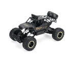 4WD RC Monster Truck Off-Road Vehicle 2.4G Remote Control Buggys Crawler Car Black One Battery