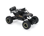 4WD RC Monster Truck Off-Road Vehicle 2.4G Remote Control Buggys Crawler Car Black One Battery