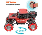 2.4G Gesture Sensor Remote Control Off-road Vehicle Four-way Alloy Drift Gift Red