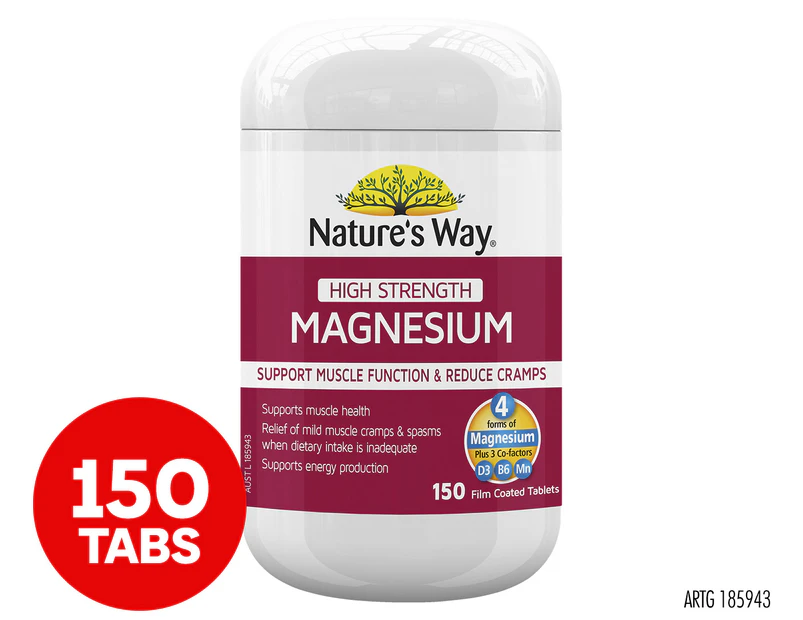 Nature's Way High Strength Magnesium 150 Tabs