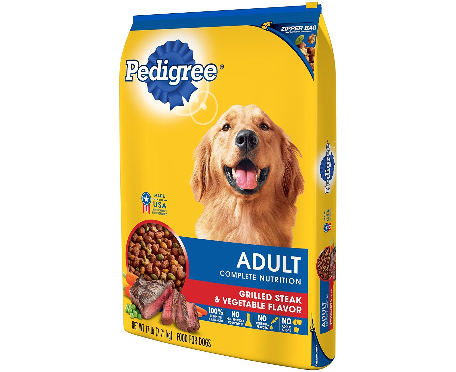 PEDIGREE Adult Complete Nutrition Grilled Steak & Vegetable Flavour Dry ...