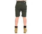 Tradie Men's Flex Contrast Cargo Shorts - Green