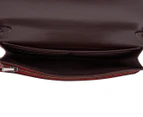 Coach Signature Coated Hayden Canvas/Leather Shoulder Bag - Tan/Red Apple