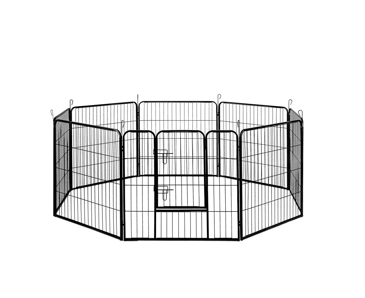 i.Pet 8 Panel Pet Dog Playpen Puppy Exercise Cage Enclosure Fence Play Pen 80x80cm