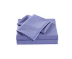 Royal Comfort 2000 Thread Count Bamboo Cooling Sheet Set Ultra Soft Bedding - King Single Mid Blue