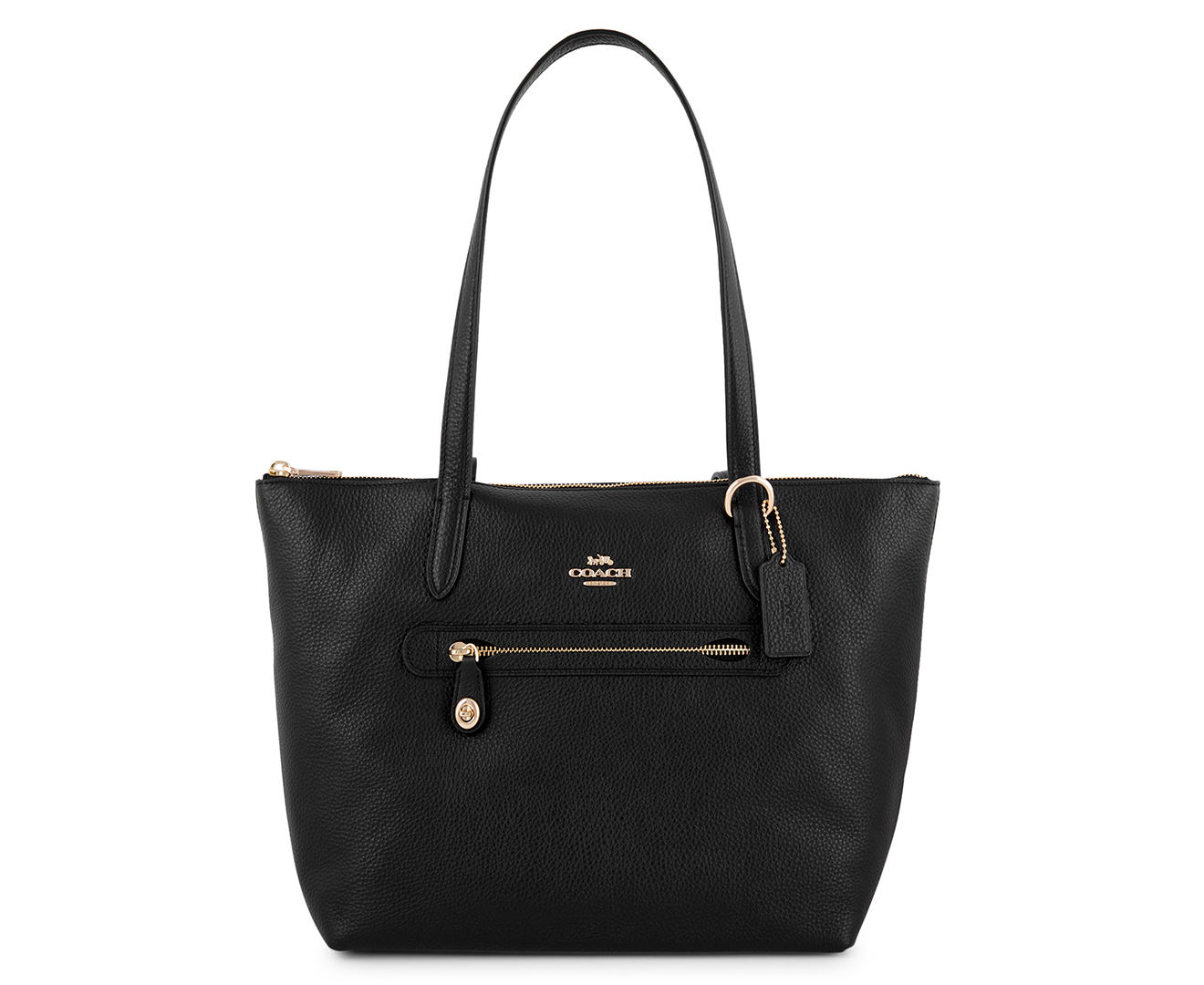 Coach Taylor Leather Tote Bag - Black | Catch.co.nz