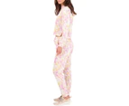 Catherine Malandrino Women's Sweats & Hoodies Pajama Set - Color: Pink/Yellow Tie Dye