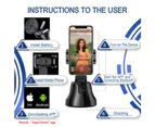 Portable Bluetooth Auto Smart Shooting Selfie Stick Black Phone Holder - Black