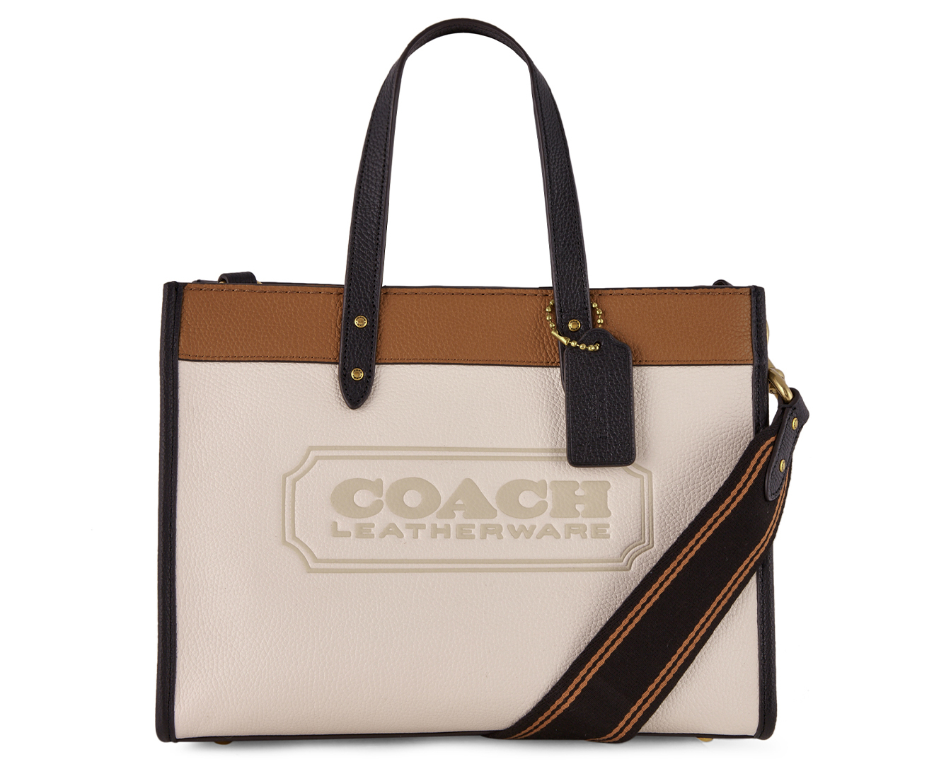 Coach Field Leather Tote Bag - Chalk Multi | Catch.co.nz