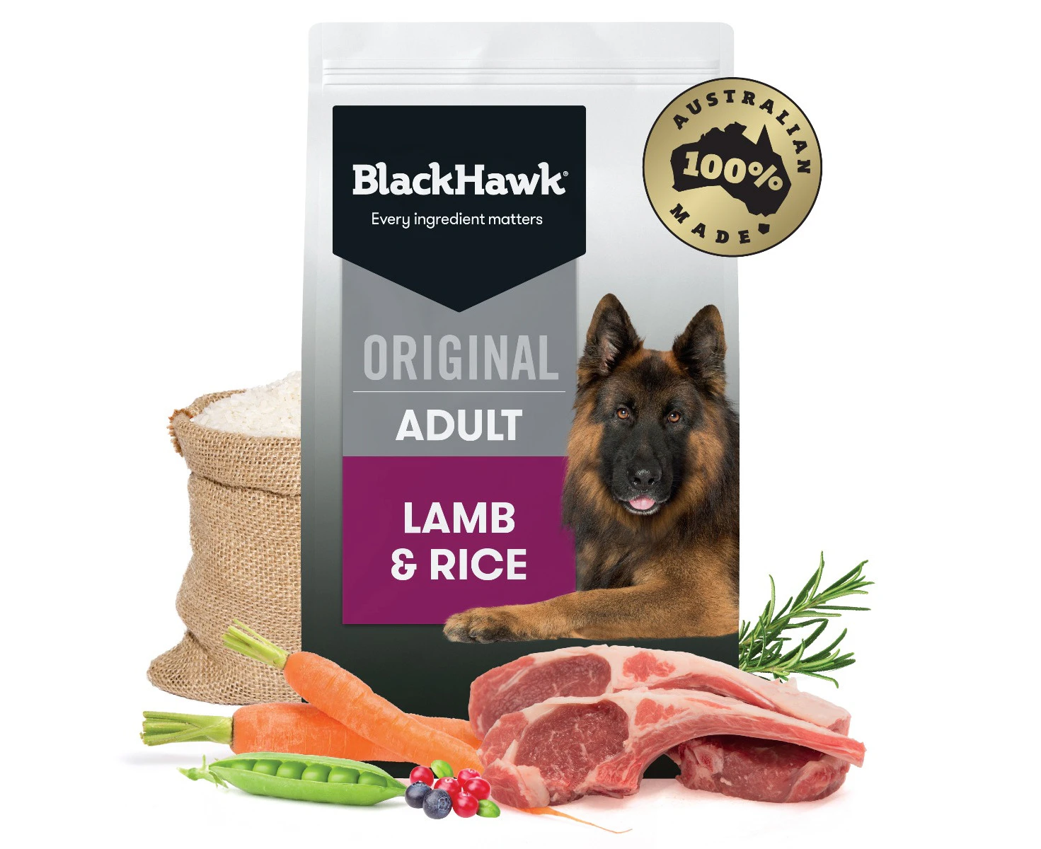 Black Hawk Dog Adult  Lamb & Rice 10kg