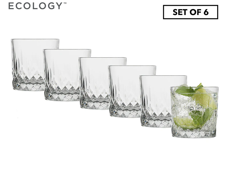 Set of 6 Ecology 300mL Remi Tumbler Glasses