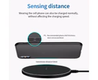 Fast Wireless Charging Pad Samsung For Iphone Portable Phone Dock Android Ios - Black
