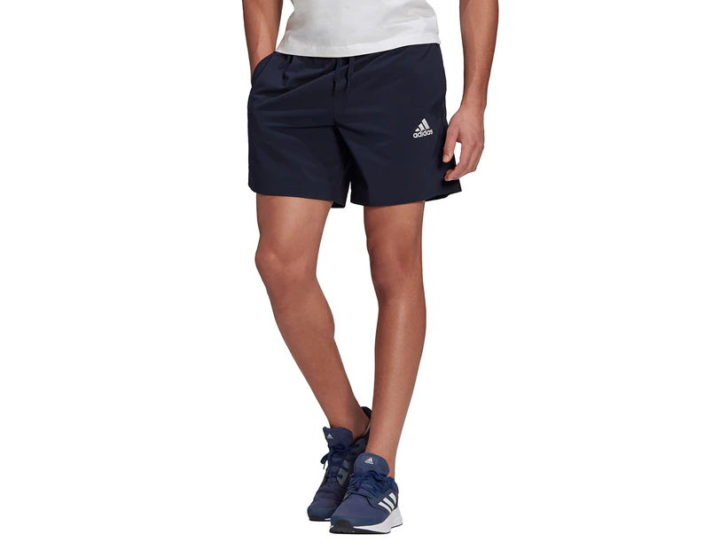 Adidas Men's AEROREADY Essentials Chelsea Small Logo Shorts - Legend Ink/White