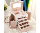 Large Jewellery Box for Girls - White Pink