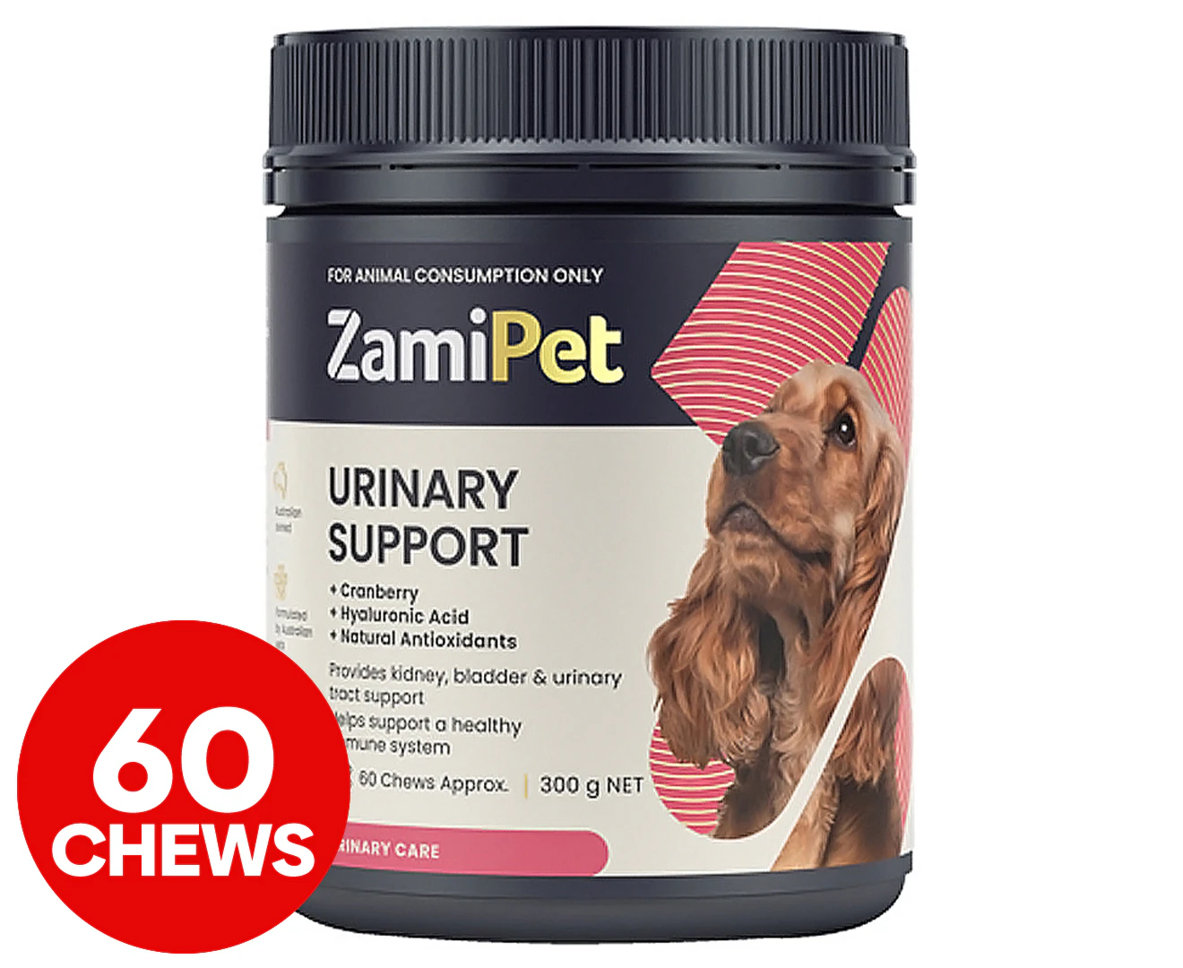 ZamiPet Urinary Support Chews For Dogs 60pk / 300g