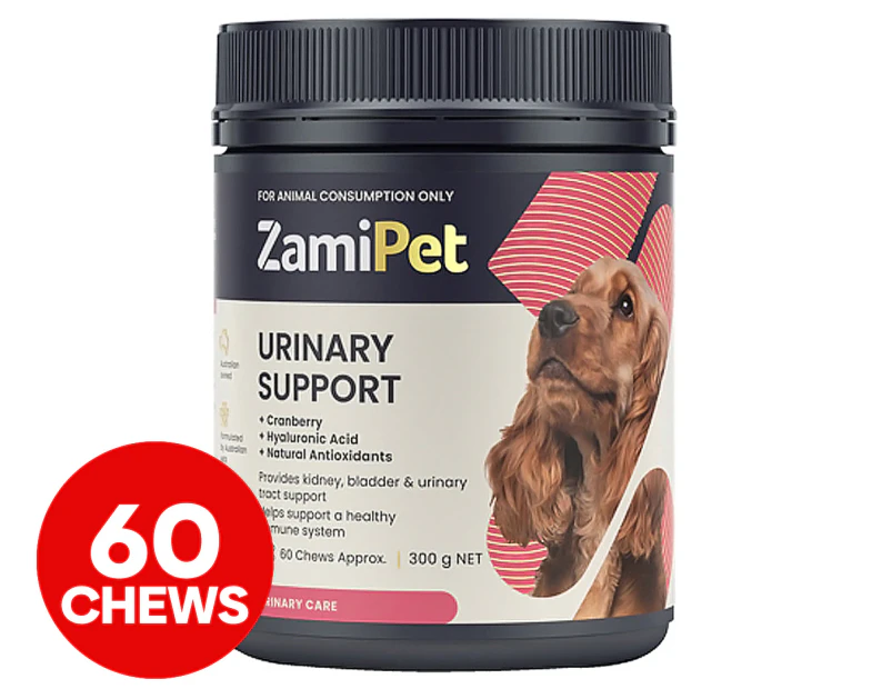 ZamiPet Urinary Support Chews For Dogs 60pk / 300g