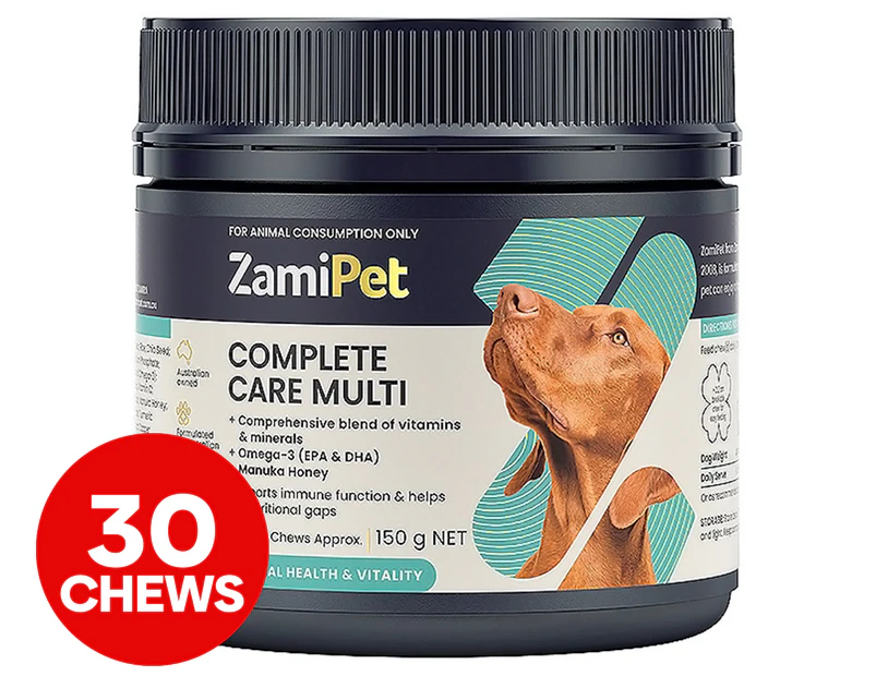 ZamiPet Complete Care Multi Chews For Dogs 30pk / 150g