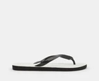 Havaianas Unisex Traditional Thongs - White/Black