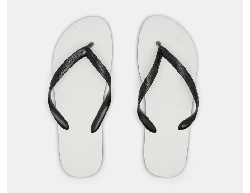 Havaianas Unisex Traditional Thongs - White/Black