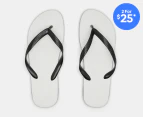 Havaianas Unisex Traditional Thongs - White/Black