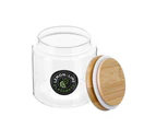 Lemon And Lime 570ml Camden Glass Jar Food/Storage Container/Canister Bamboo Lid