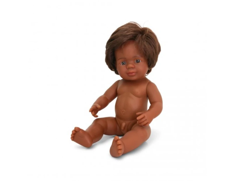 Miniland Doll Aboriginal Boy UNDRESSED 38 cm Scented Boxed 31047