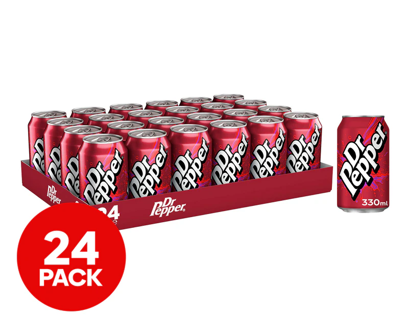 24 x Dr Pepper Cans 330mL